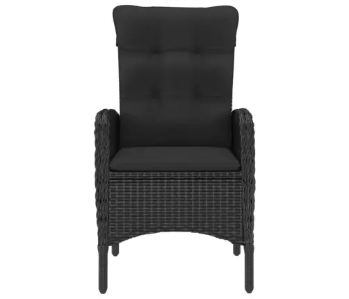 5-Osaline Aiamööbli Komplekt, Must