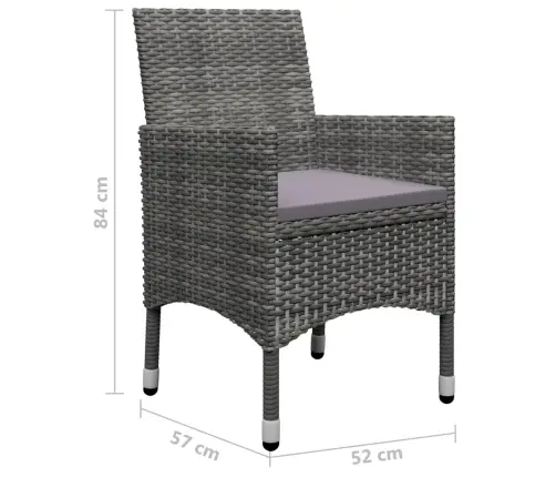 5-Osaline Aiamööbli Komplekt, Hall