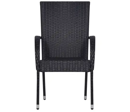 5-Osaline Aiamööblikomplekt, Must