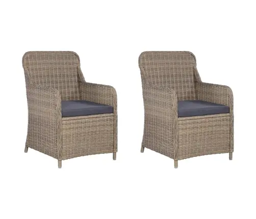 3-Daļīgs Dārza Mēbeļu Komplekts, Brūns Vidaxl