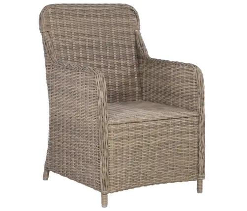 3-Daļīgs Dārza Mēbeļu Komplekts, Brūns Vidaxl