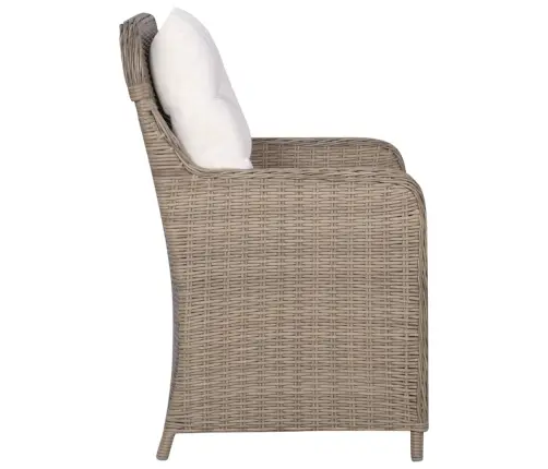 3-Osaline Aiamööblikomplekt, Pruun