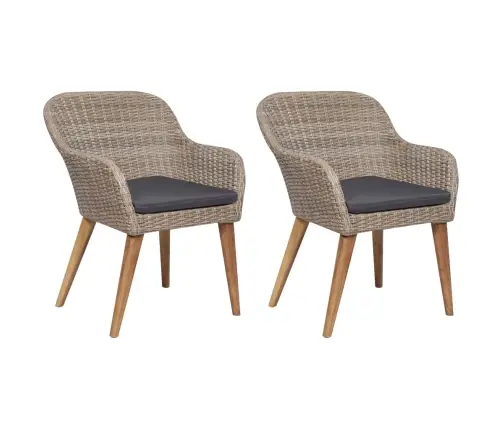 3-Daļīgs Dārza Mēbeļu Komplekts, Brūns Vidaxl