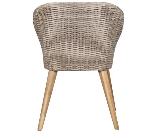 Sodo Valgomojo Komplektas, 5 Dalių, Rudas