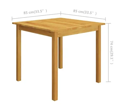 3-Osaline Aiamööblikomplekt, Tumehall