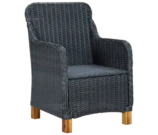 3-Osaline Aiamööbli Komplekt, Tumehall