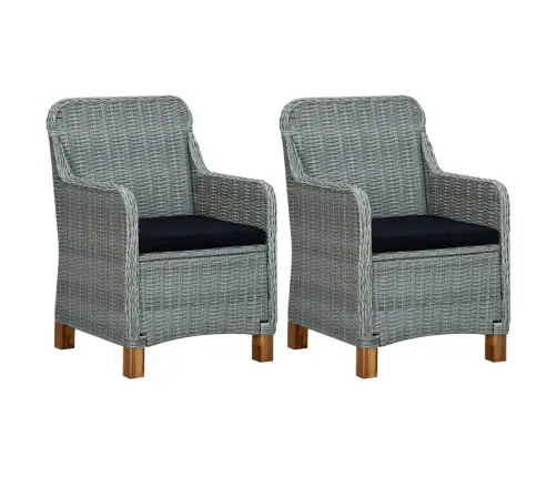 3-Daļīgs Dārza Mēbeļu Komplekts, Gaiši Pelēks Vidaxl