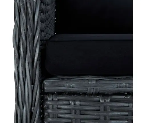 5-Daļīgs Dārza Mēbeļu Komplekts, Tumši Pelēks Vidaxl