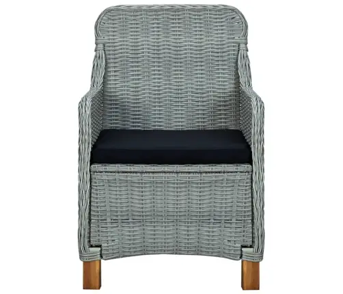 Sodo Valgomojo Baldų Komplektas, 5 Dalių, Šviesiai Pilkas