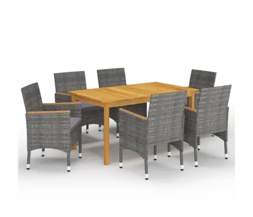 7-Osaline Aiamööbli Komplekt, Hall