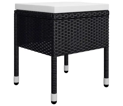 7-Osaline Aiamööbli Komplekt, Must