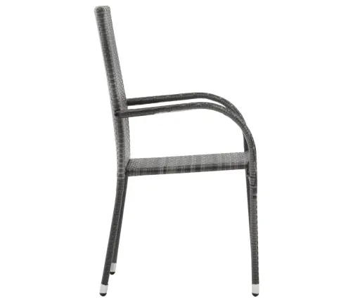 5-Daļīgs Dārza Mēbeļu Komplekts, Pelēks Vidaxl