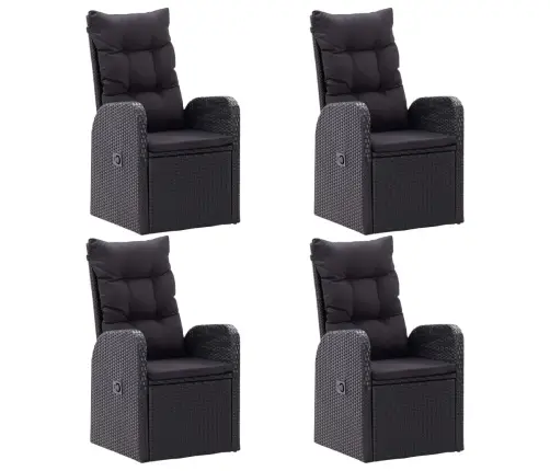 Sodo Valgomojo Komplektas, 5 Dalių, Juodas (147876+2X46065)