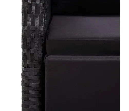 Sodo Valgomojo Komplektas, 5 Dalių, Juodas (147876+2X46065)