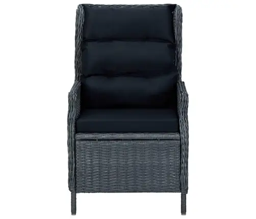 5-Osaline Aiamööbli Söögikomplekt, Tumehall