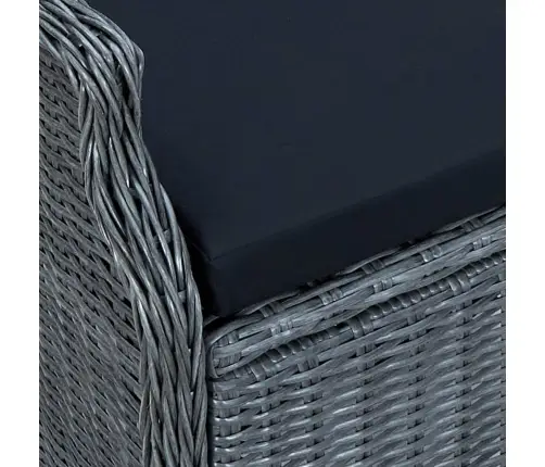 5-Osaline Aiamööbli Söögikomplekt, Tumehall