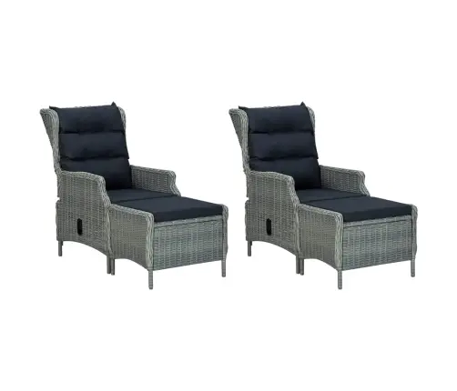 7-Daļīgs Dārza Mēbeļu Komplekts, Gaiši Pelēks Vidaxl