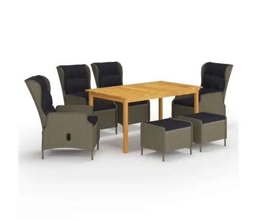 7-Daļīgs Dārza Mēbeļu Komplekts, Brūns Vidaxl