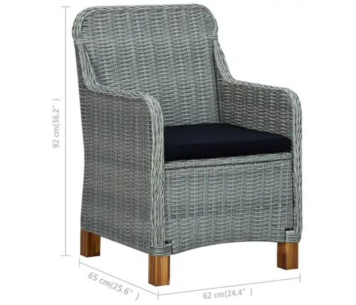 7-Daļīgs Dārza Mēbeļu Komplekts, Gaiši Pelēks Vidaxl 7-Daļīgs Dārza Mēbeļu Komplekts, Gaiši Pelēks Vidaxl