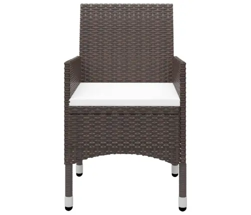 Sodo Valgomojo Baldų Komplektas, 7 Dalių, Rudos Spalvos Sodo Valgomojo Baldų Komplektas, 7 Dalių, Rudos Spalvos