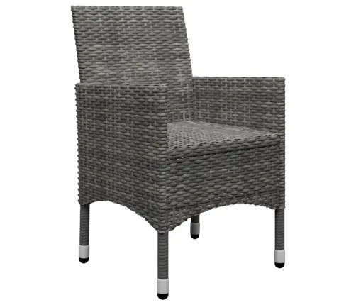 Sodo Valgomojo Baldų Komplektas, 11 Dalių, Pilkos Spalvos Sodo Valgomojo Baldų Komplektas, 11 Dalių, Pilkos Spalvos