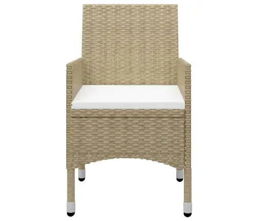 11-Daļīgs Dārza Mēbeļu Komplekts, Bēšs Vidaxl