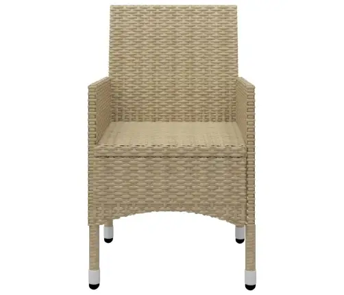 11-Daļīgs Dārza Mēbeļu Komplekts, Bēšs Vidaxl