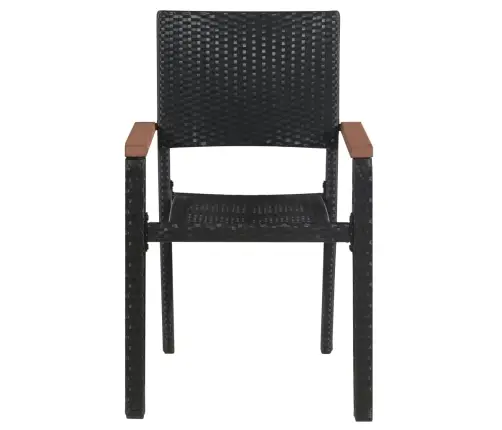 9-Osaline Aiamööbli Komplekt, Must