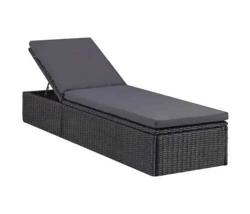 9-Daļīgs Dārza Mēbeļu Komplekts, Melns Vidaxl