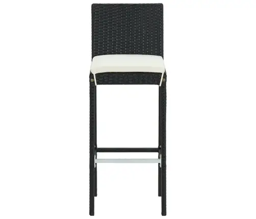 9-Osaline Aia Baarikomplekt Patjadega, Must