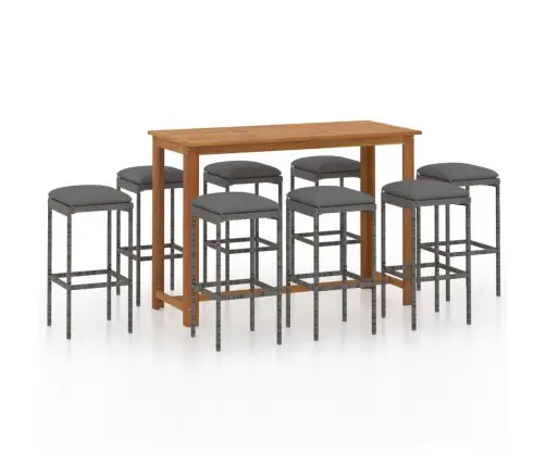 9-Osaline Aia Baarikomplekt Patjadega, Hall