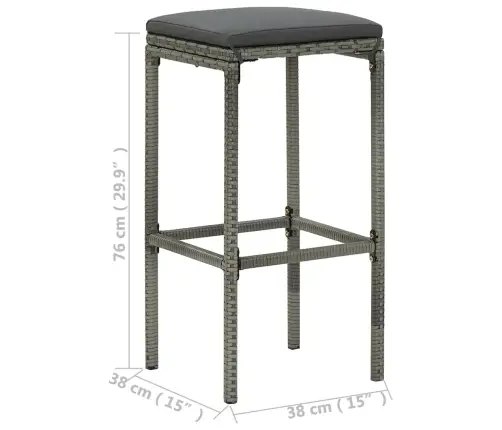 9-Osaline Aia Baarikomplekt Patjadega, Hall