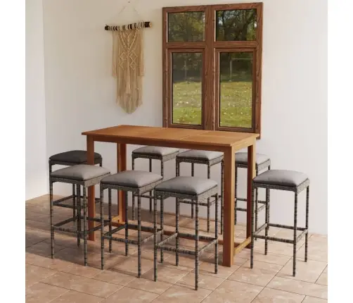 9-Osaline Aia Baarikomplekt Patjadega, Hall