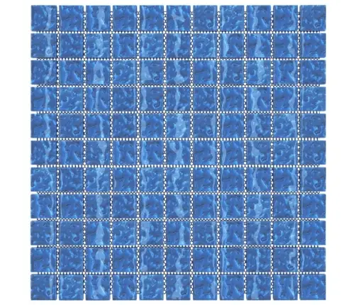 Mozaīkas Flīzes, 11 Gab., Zilas, 30X30 Cm, Stikls Vidaxl