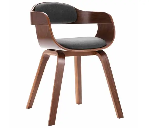 Söögitool, Tumehall, Painutatud Puit Ja Kangas