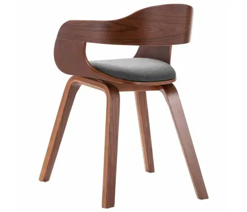 Söögitool, Tumehall, Painutatud Puit Ja Kangas