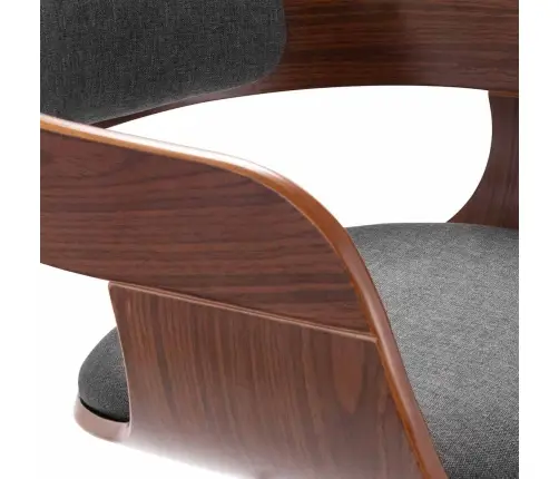 Söögitool, Tumehall, Painutatud Puit Ja Kangas