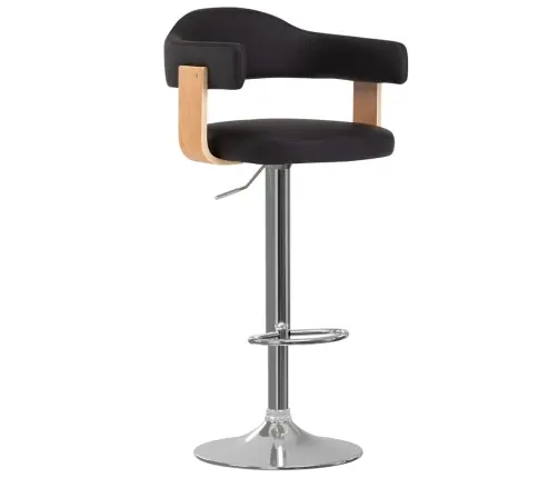 Baaripukid 2 Tk, Must, Painutatud Puit Ja Kunstnahk