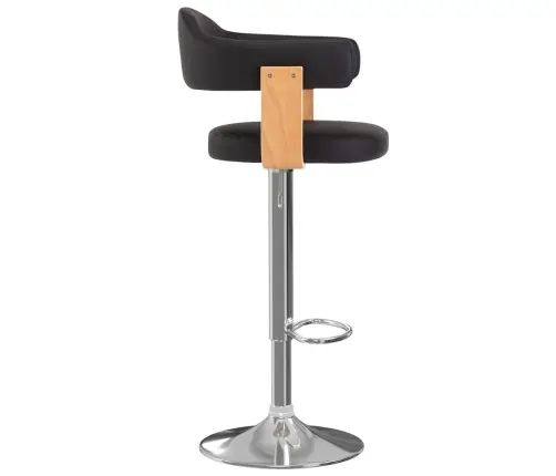 Baaripukid 2 Tk, Must, Painutatud Puit Ja Kunstnahk