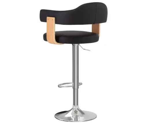 Baaripukid 2 Tk, Must, Painutatud Puit Ja Kunstnahk