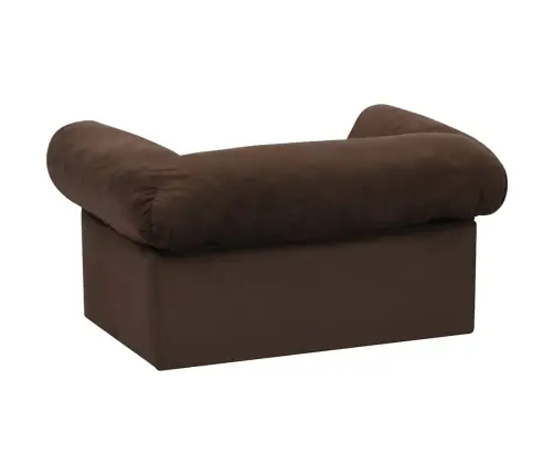 Lova Šunims Su Stalčiumi, Rudos Spalvos, 75X50X38cm Pliušas