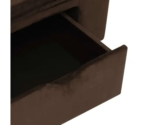 Lova Šunims Su Stalčiumi, Rudos Spalvos, 75X50X38cm Pliušas