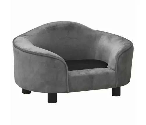 Suņu Dīvāns, Pelēks, 67X47X36 Cm, Plīšs Vidaxl