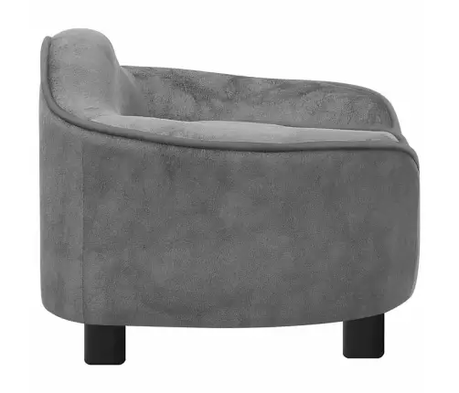 Suņu Dīvāns, Pelēks, 67X47X36 Cm, Plīšs Vidaxl