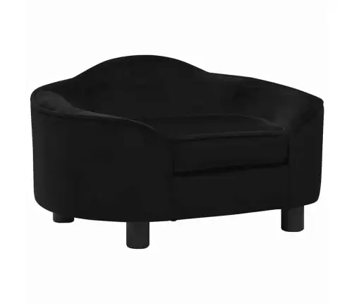 Suņu Dīvāns, Melns, 67X47X36 Cm, Plīšs Vidaxl