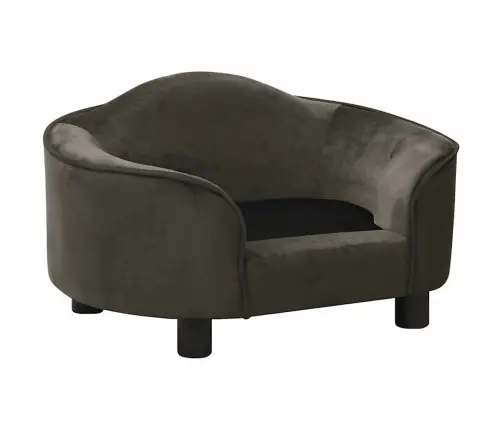 Suņu Dīvāns, Tumši Pelēks, 67X47X36 Cm, Plīšs Vidaxl