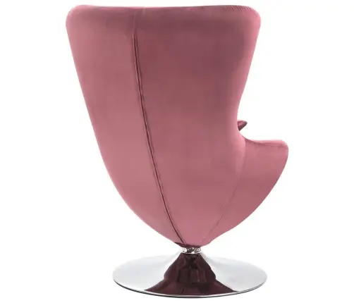 Grozāms Atpūtas Krēsls Ar Spilvenu, Rozā Samts Vidaxl
