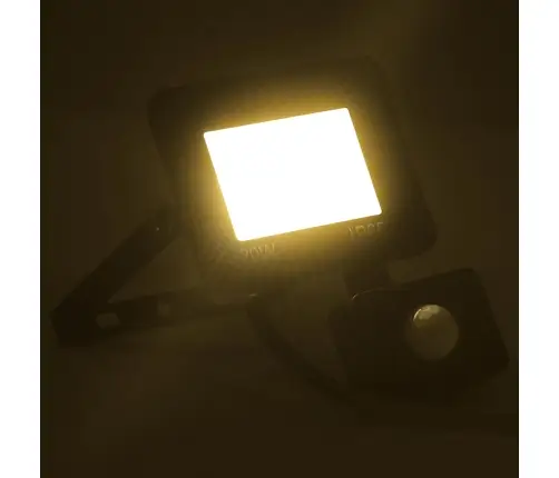 Led Prožektors Ar Sensoru, 20 W, Silti Balta Gaisma Vidaxl