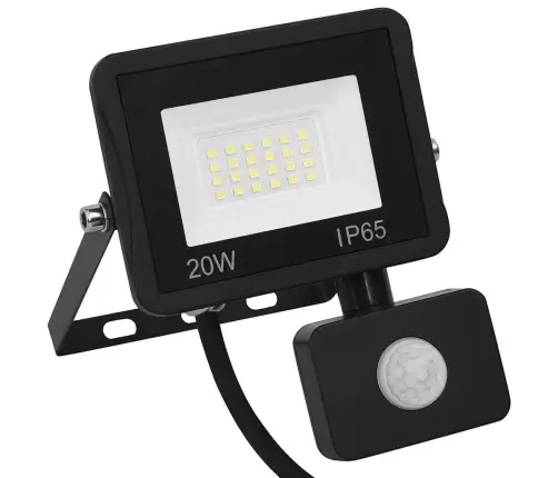 Led Prožektors Ar Sensoru, 20 W, Silti Balta Gaisma Vidaxl