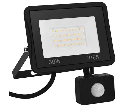 Led Prožektorius Su Jutikliu, Šiltos Baltos Spalvos, 30W